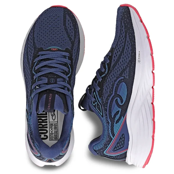 More Mile Challenger Cushioned - Calze Da Corsa Donna, Blu, Taglia 5.5-8, Con Imbottitura E Coolmax - 3